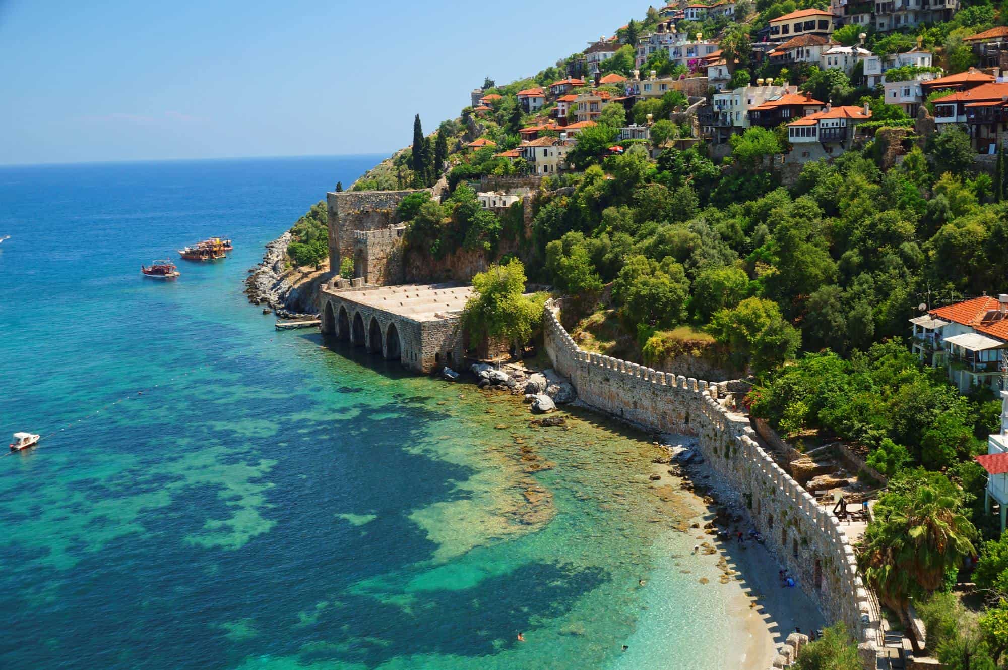Alania, a magnificent medieval castle by the sea.