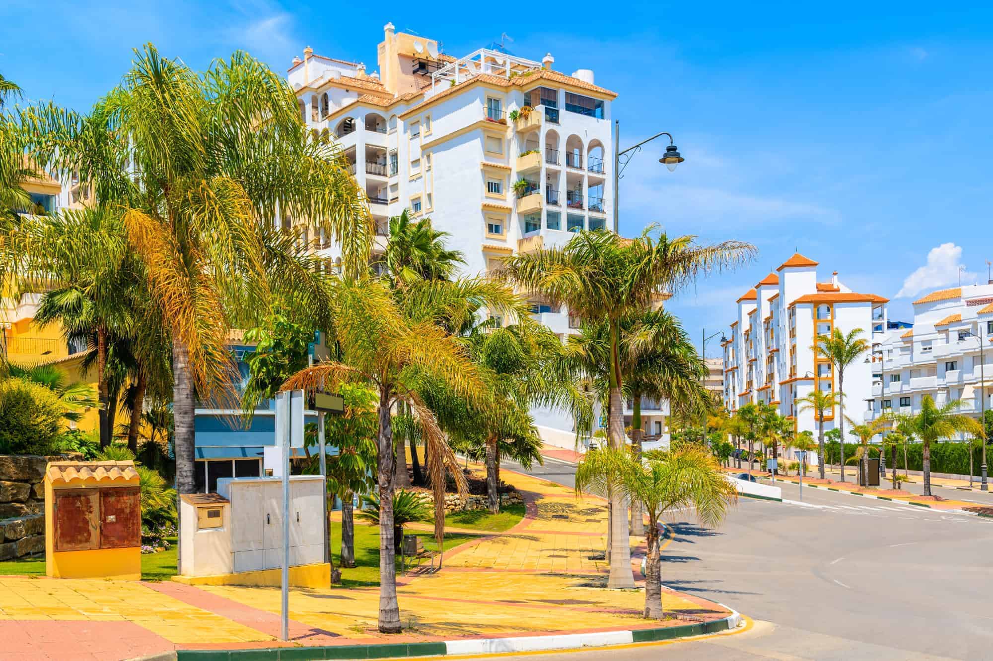 Typical Estepona on a summer day - sunny, bright, and welcoming