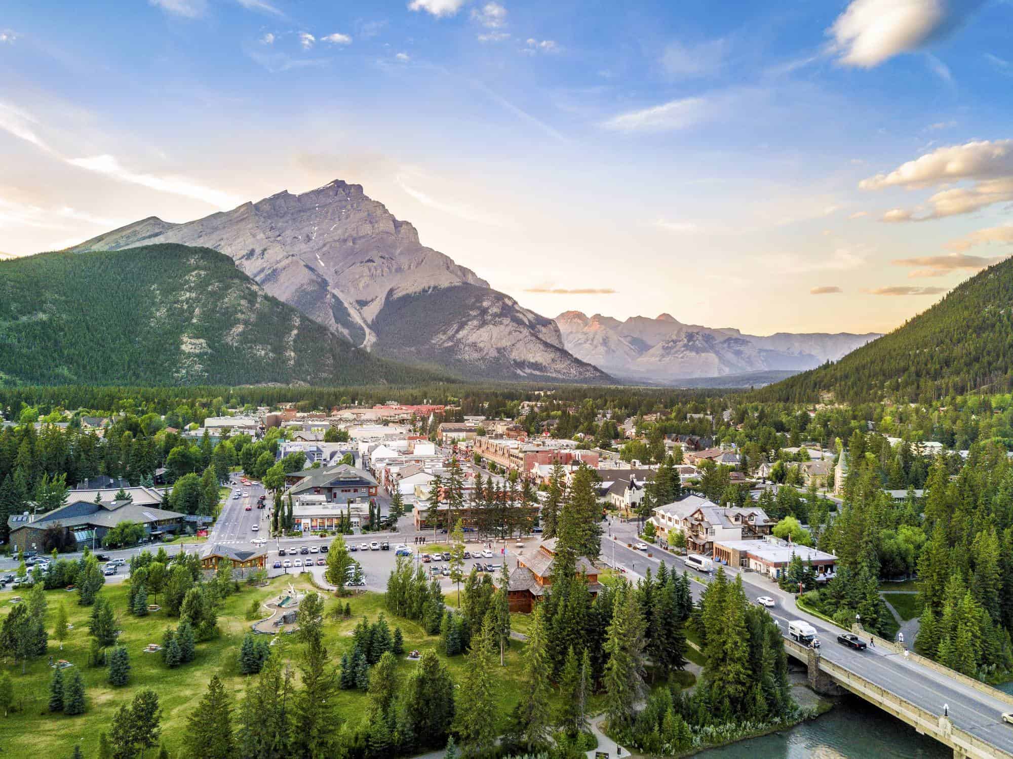 Banff in the Rocky Mountains, Alberta.