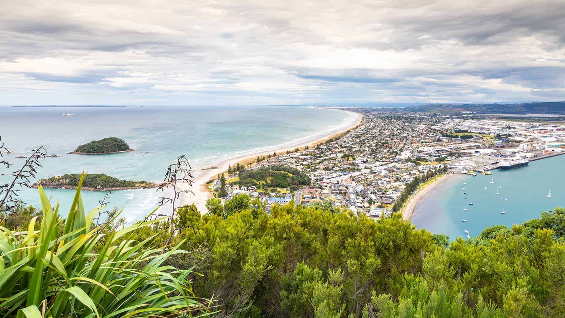 Bay Of Plenty, view from Mount Maunganui