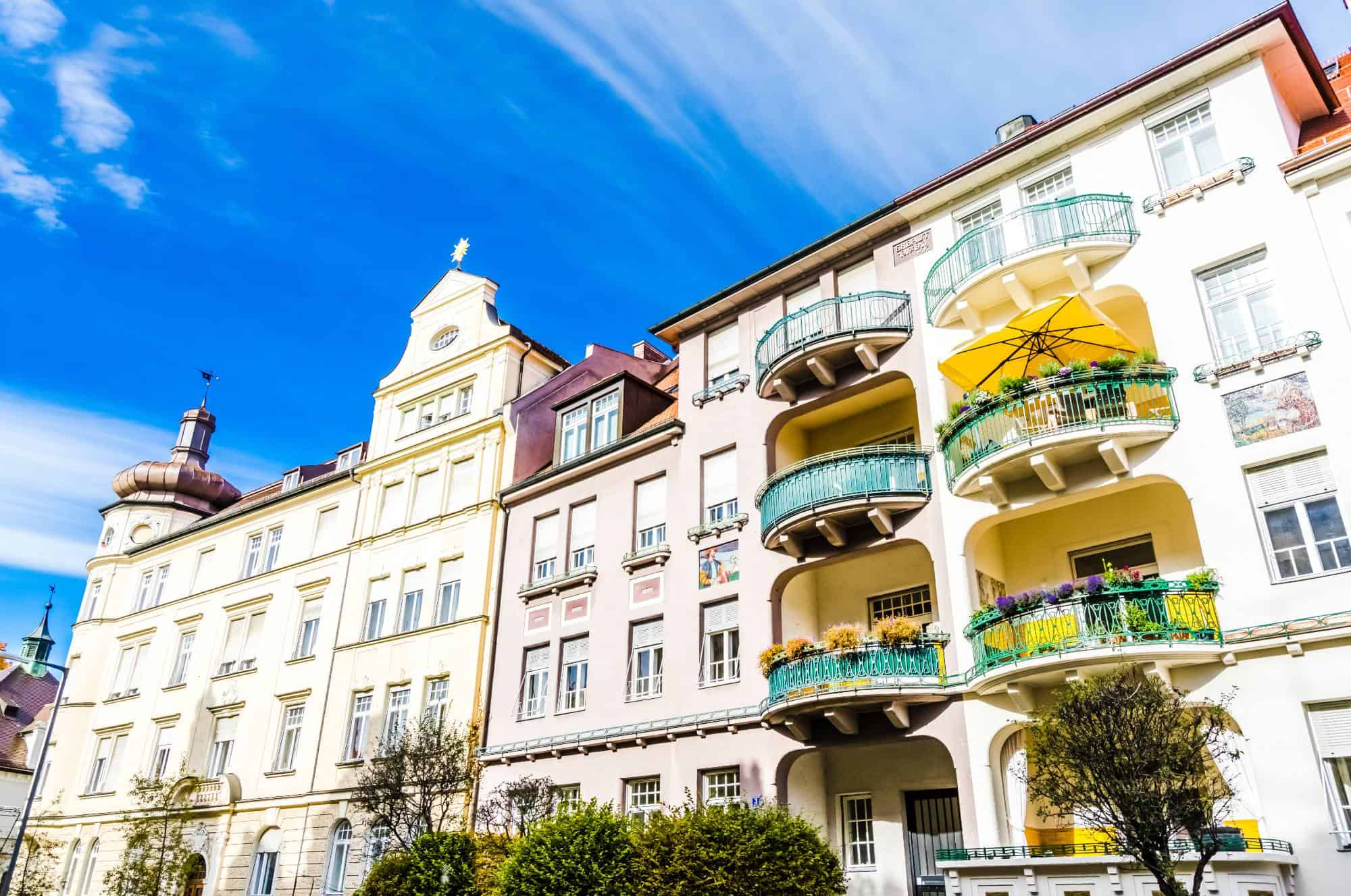 Residential Art Nouveau buildings in Bogenhausen, Munich
