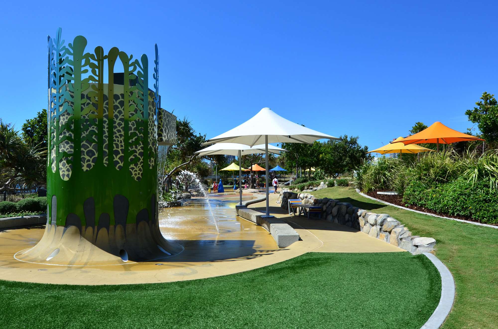 Broadwater Parklands in Gold Coast, Queensland, Australia.