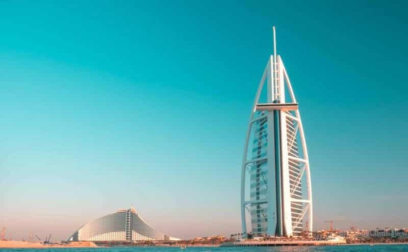 Views is the Burj Al Arab Hotel - Dubai