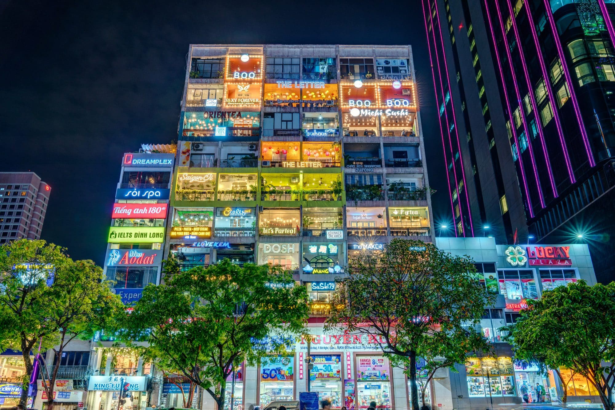 The old apartment block at N°42 Nguyen Hue is home to indie cafes, boutiques, and creative spaces across its nine crumbling floors.