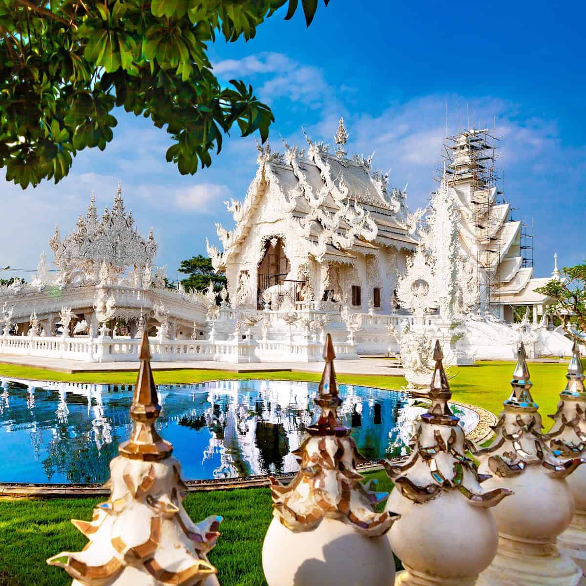 White temple in Chiang Rai
