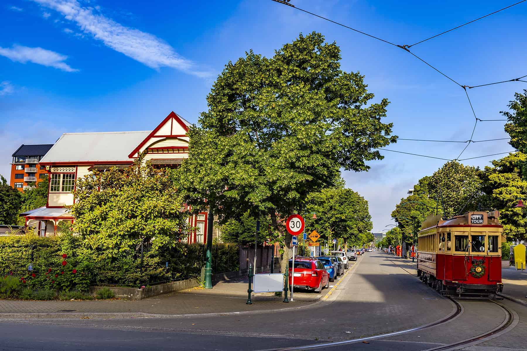 A pretty Worcester Boulevard in Christchurch, New Zealand