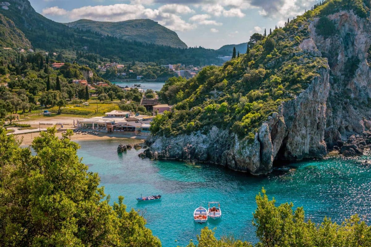 A Beach and Bay in Corfu