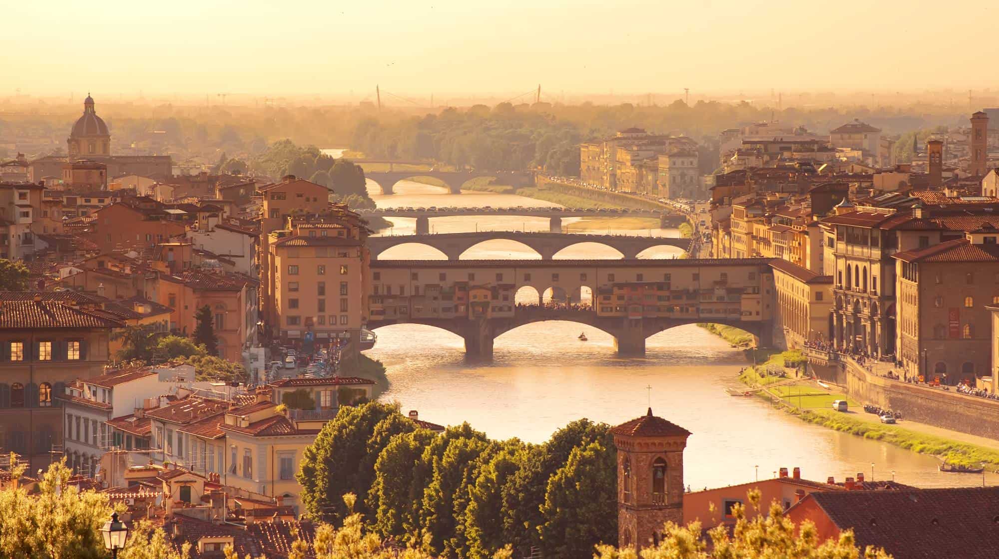 The historic Ponte Vecchio in Florence