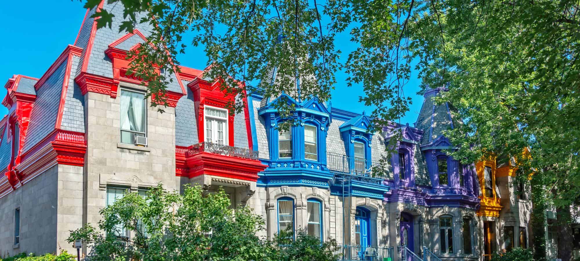 Le plateau Mont Royal borough in Montrea
