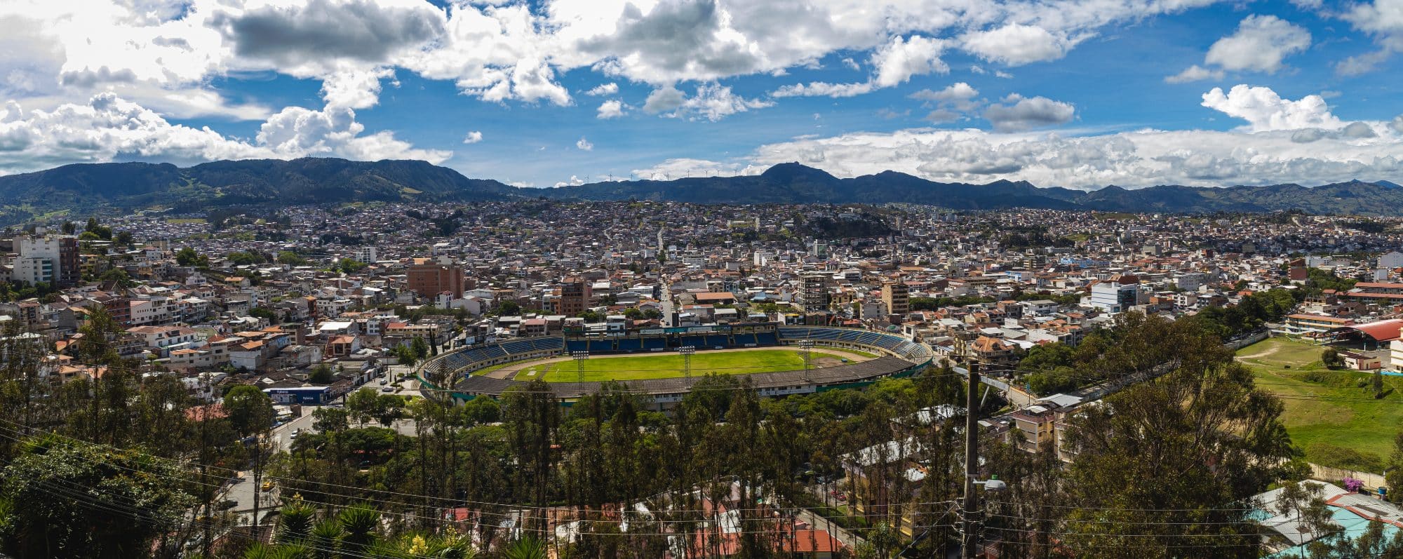 A panoramic view of Loja, Ecuador