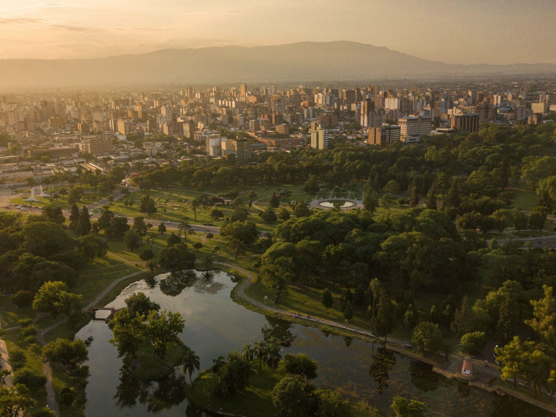 San Miguel de Tucumán City Views from drone