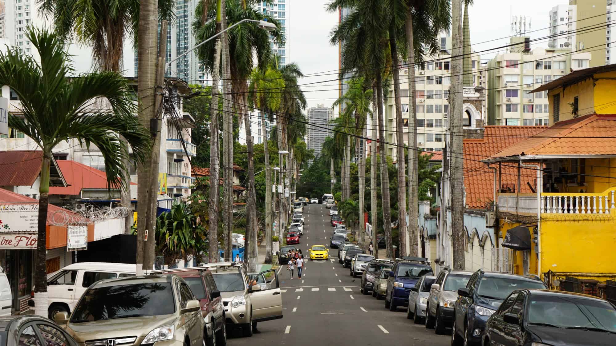 Busy streets of Panama City