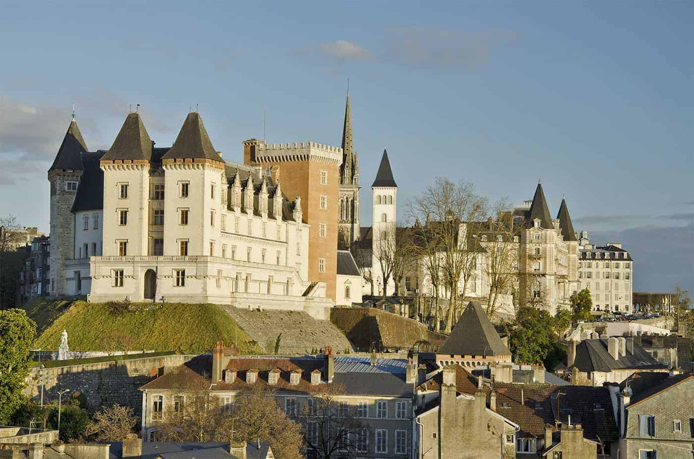 The view of the Pau Castle