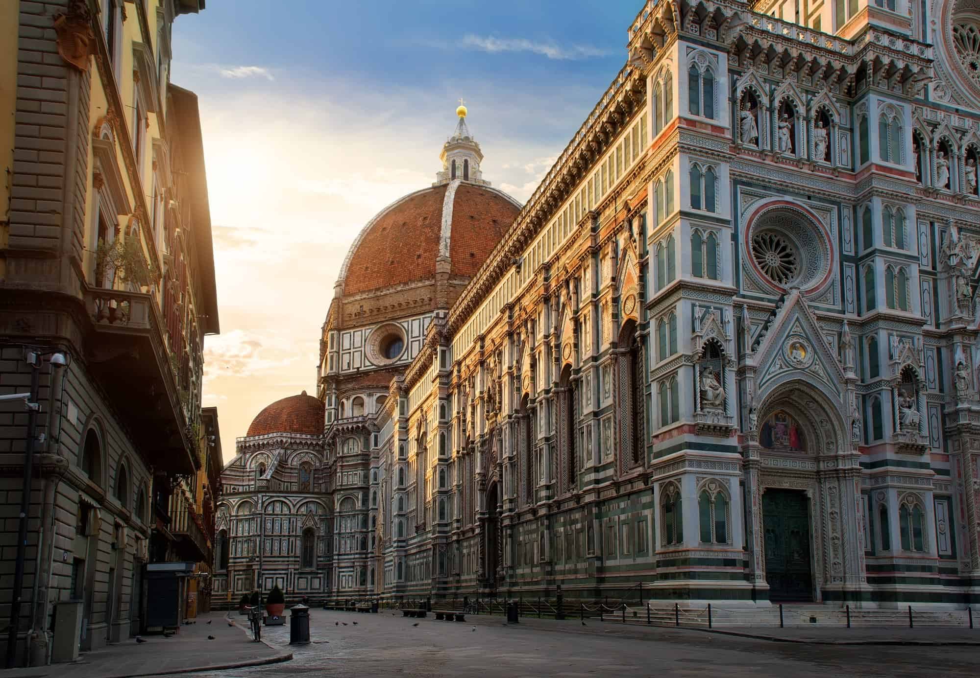 Piazza del Duomo and Cathedral of Santa Maria del Fiore.