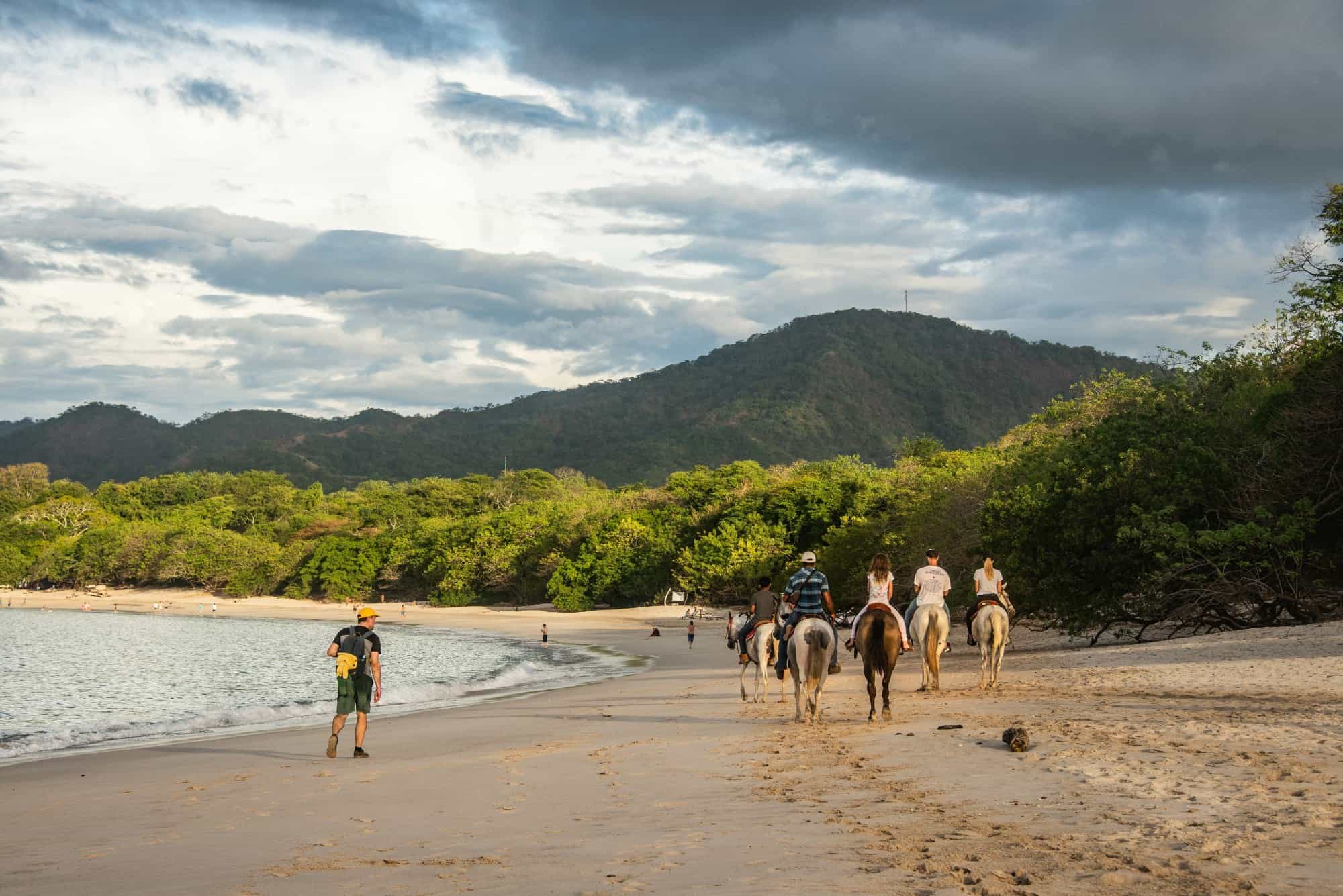 Horse riding on Playa Conchal.