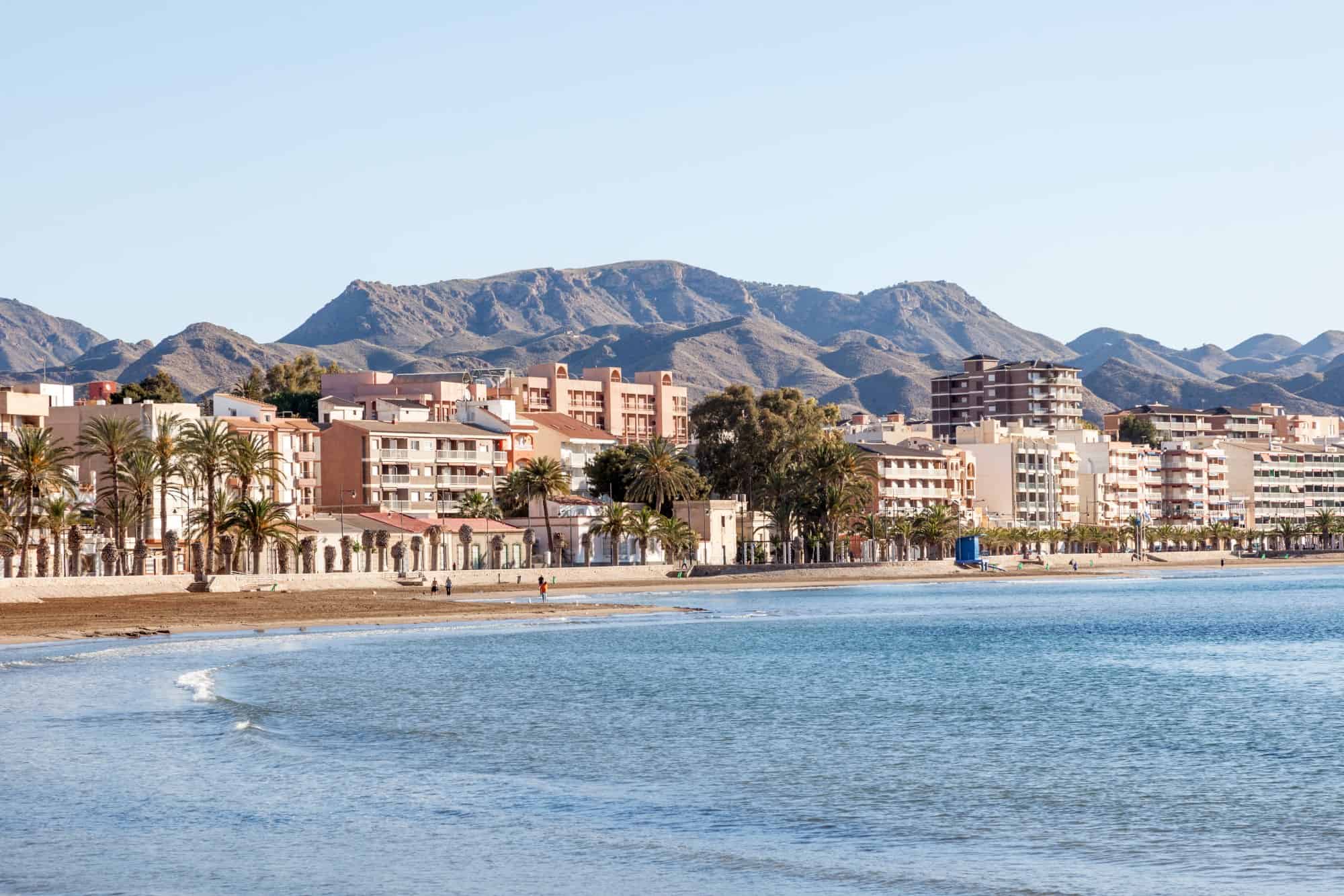 Beach in Puerto de Mazarron, Murcia