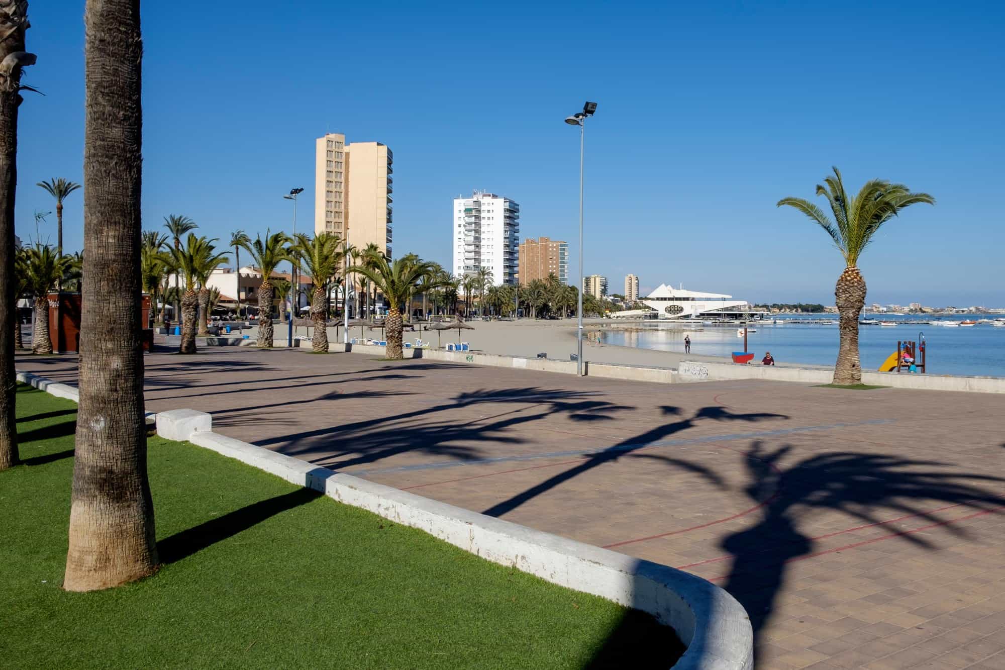 The promenade at Santiago de la Riberia, San Javier, Murcia
