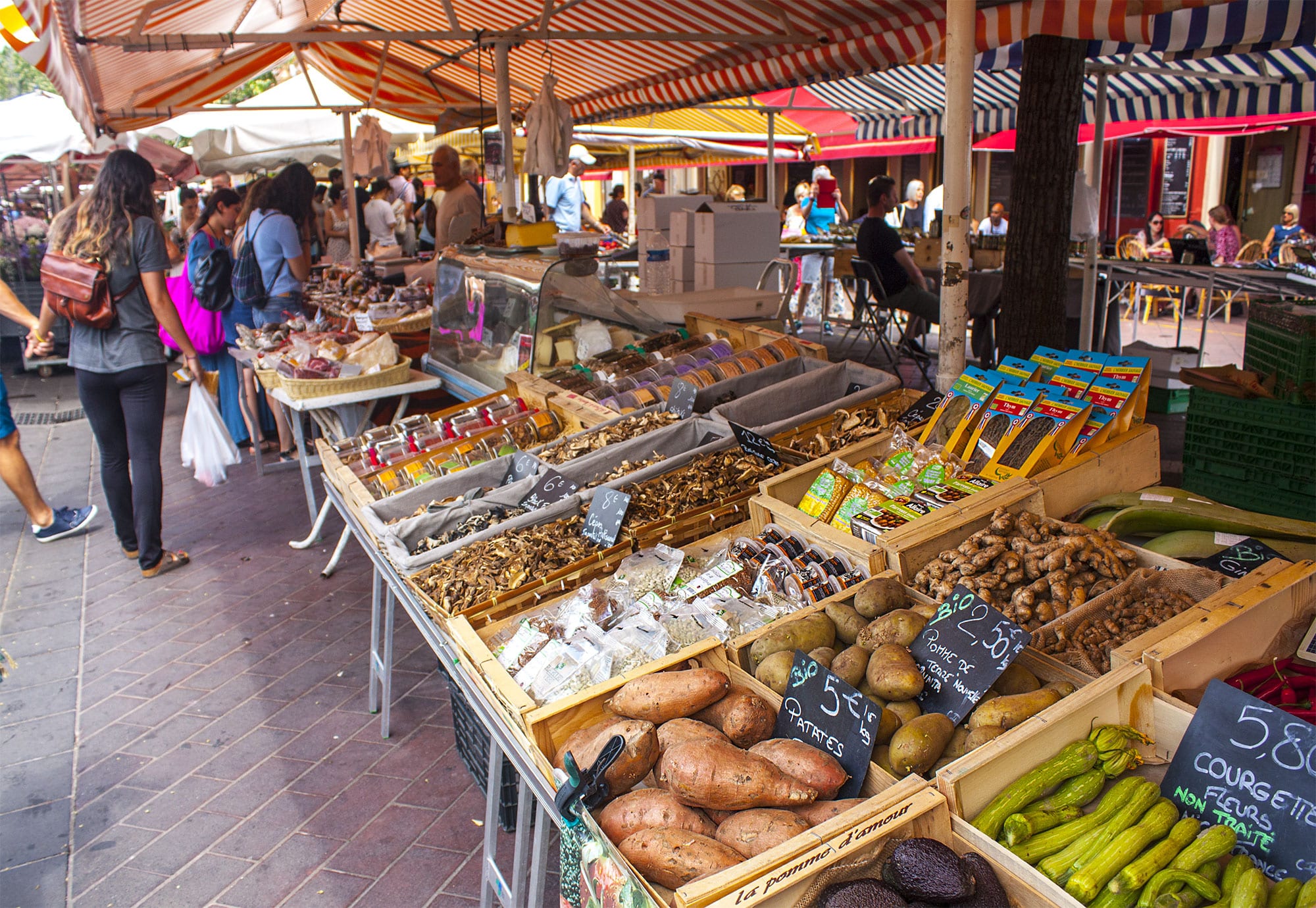 Shopping in local markets