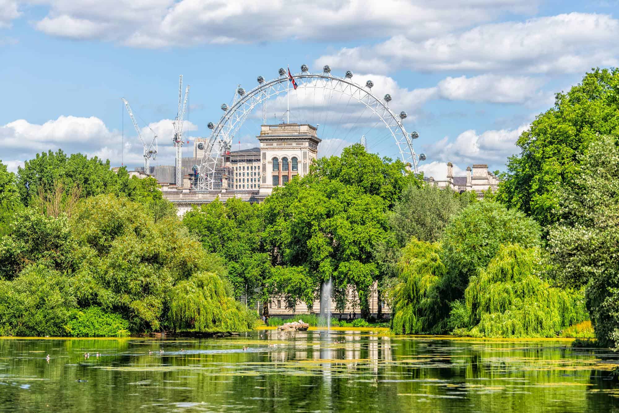 St James Park, the oldest of the Royal parks in London