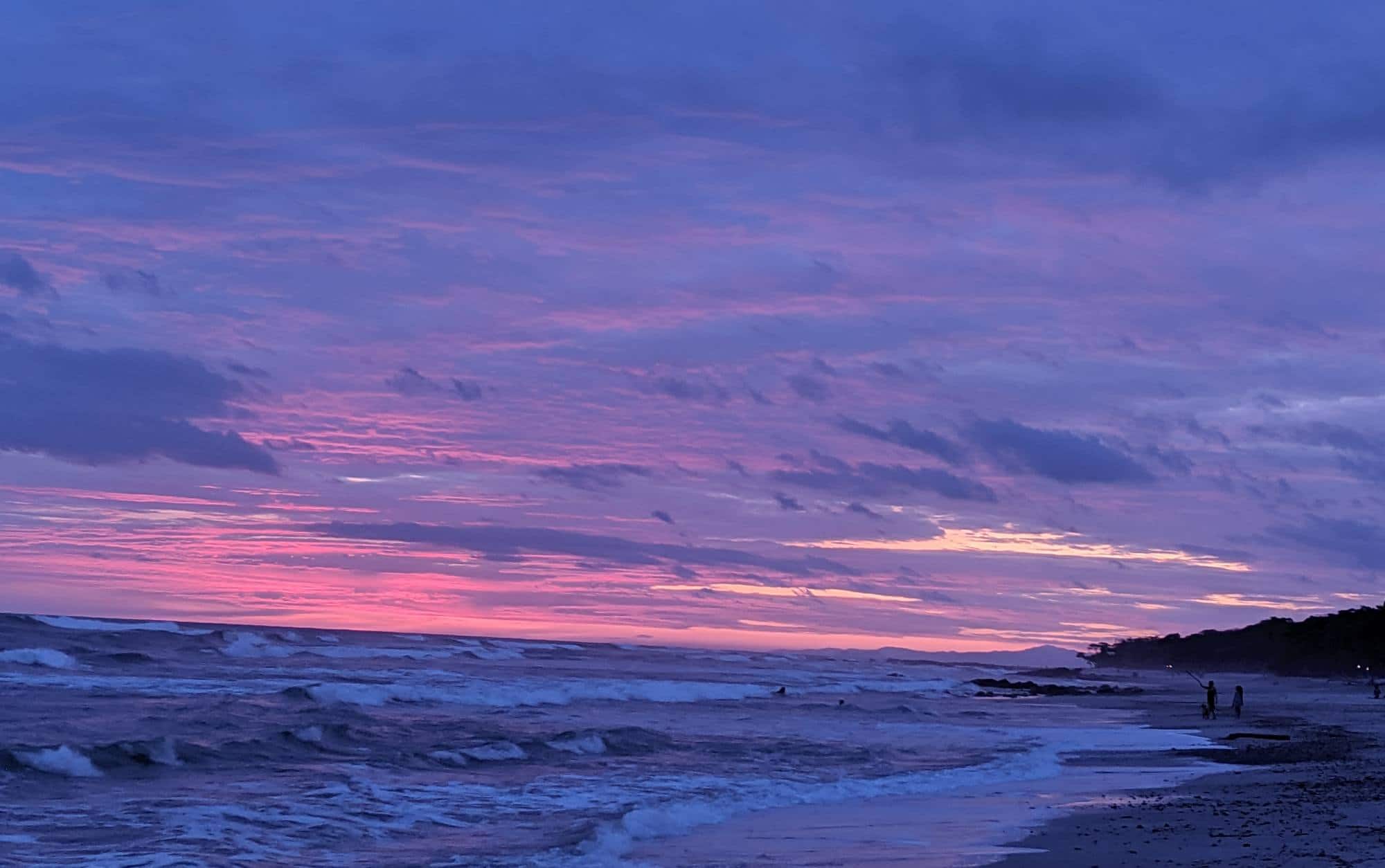 Santa Teresa's stunning sunsets.