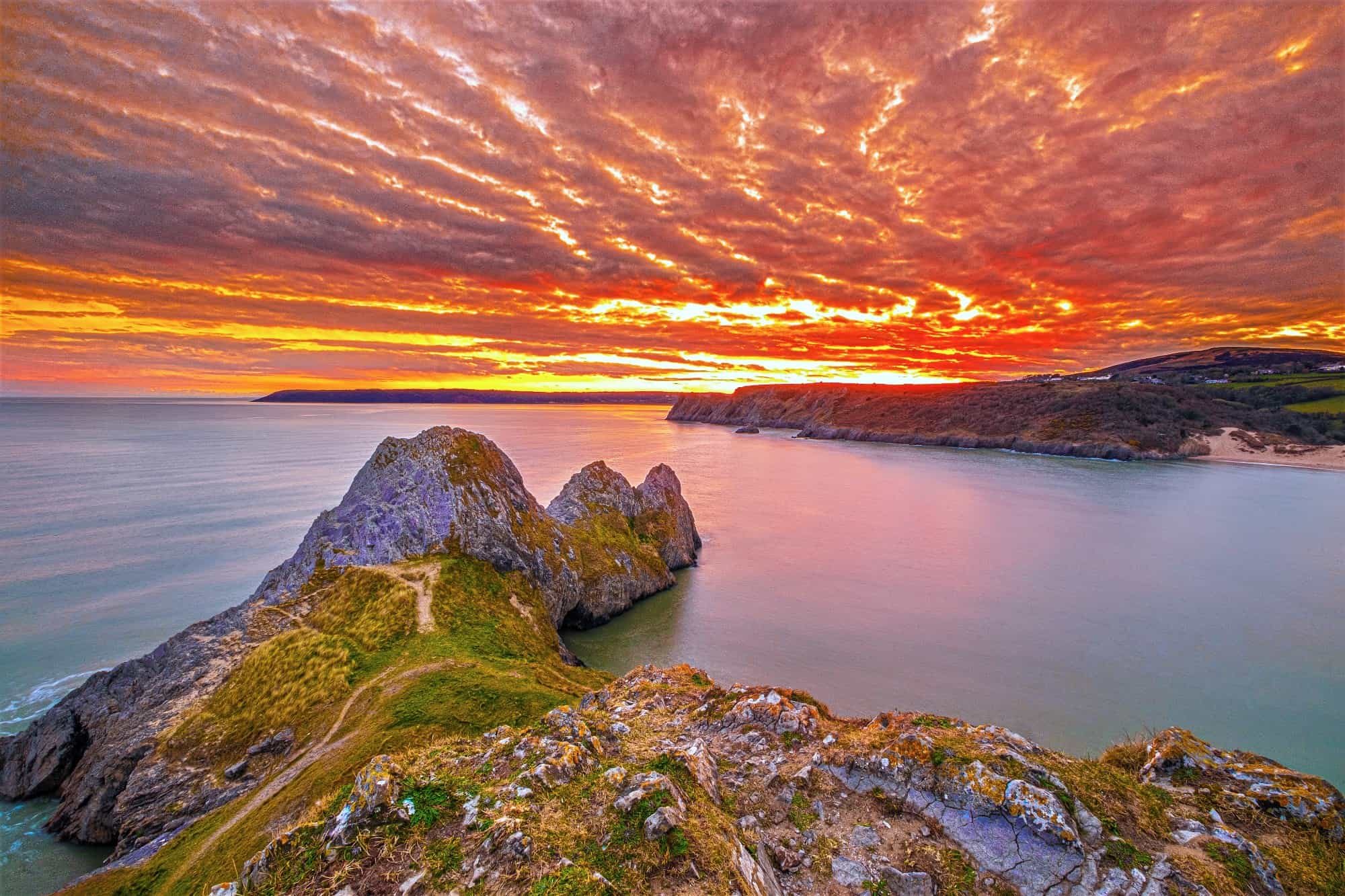 Three Cliffs Bay on the Gower Peninsula