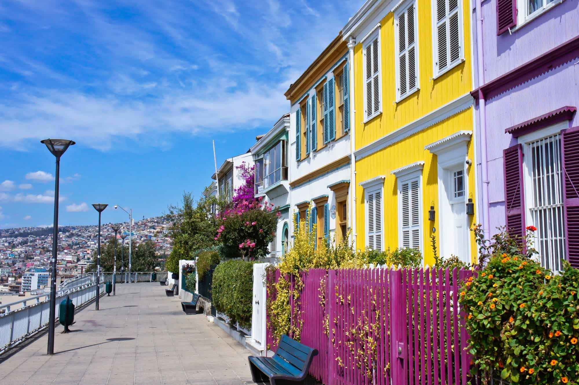 Colorful Valparaiso street