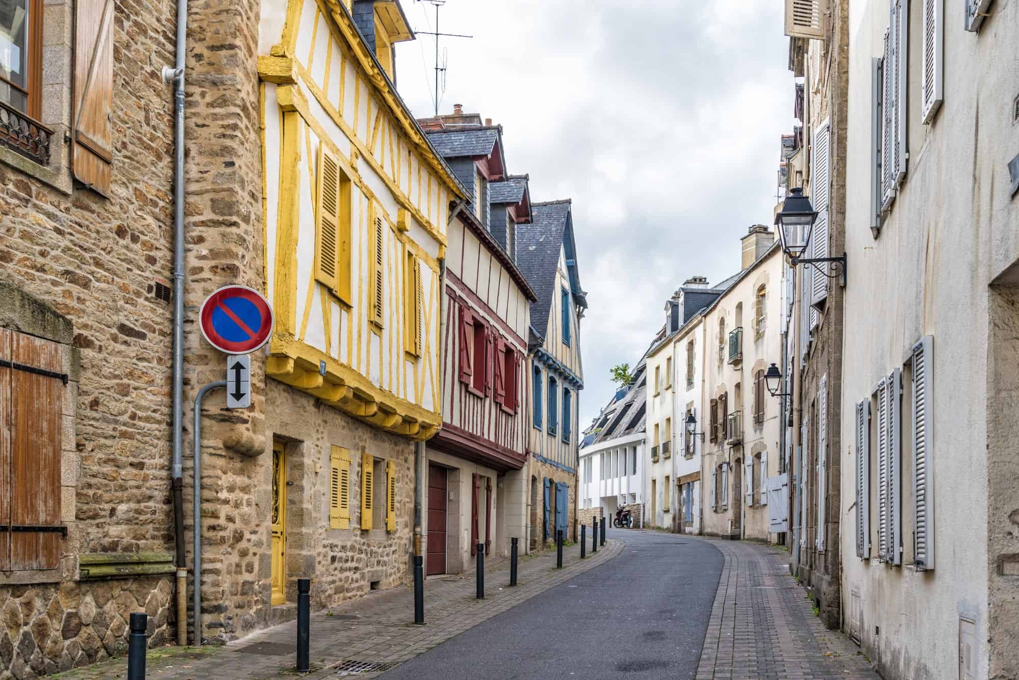 Medieval houses in Vannes.
