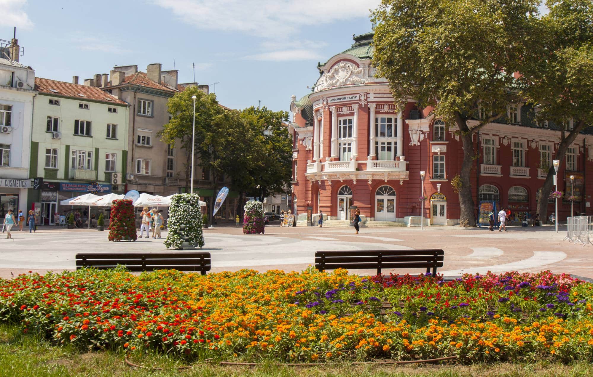 The beautiful building of the Varna Opera Theatre