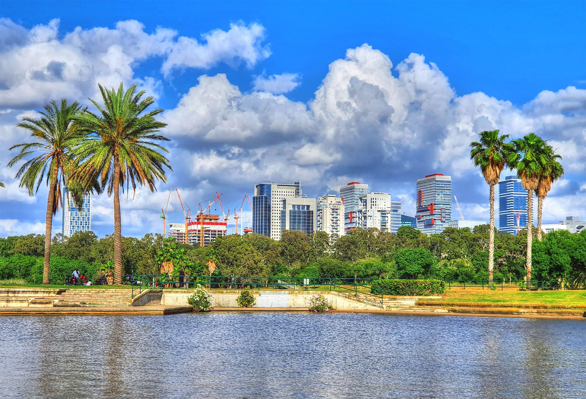 Yarkon Park, Tel Aviv in Israel